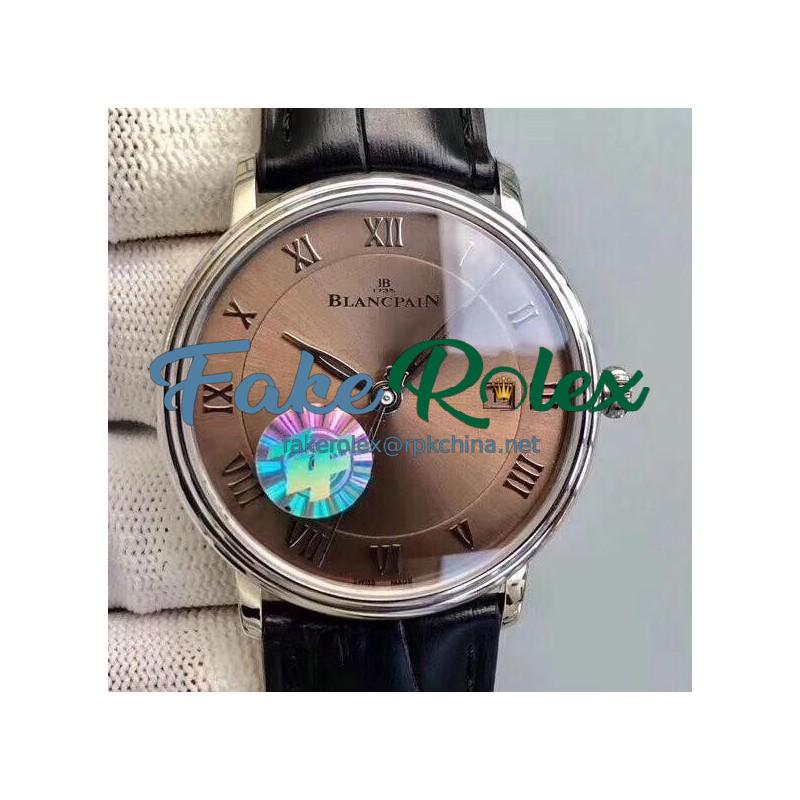 Blancpain Villeret Ultraplate 6651 ZF Stainless Steel Brown Dial Swiss 1151