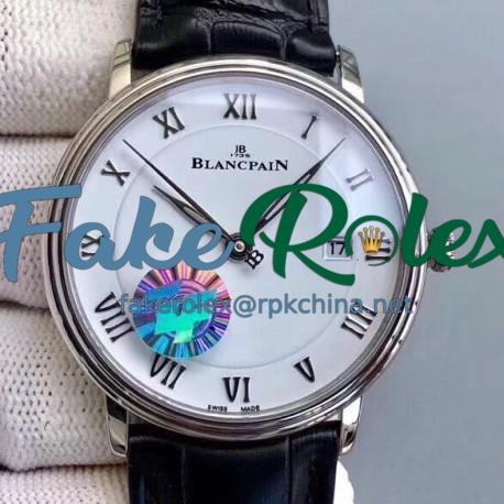 Blancpain Villeret Ultraplate 6651-1127-55B ZF Stainless Steel White Dial Swiss 1151