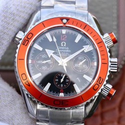 Replica Omega Seamaster Planet Ocean 600M Chronograph 232.30.46.51.01.002 Noob Stainless Steel Black Dial Swiss 7750