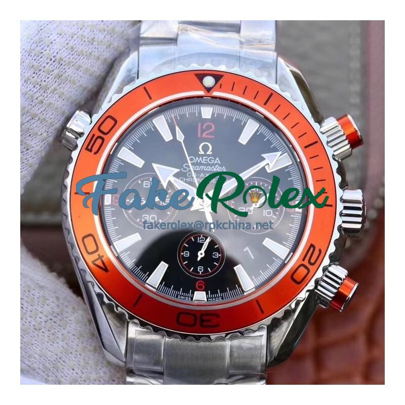 Replica Omega Seamaster Planet Ocean 600M Chronograph 232.30.46.51.01.002 Noob Stainless Steel Black Dial Swiss 7750