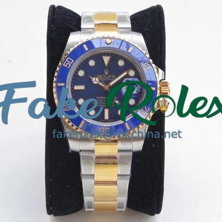 Replica Rolex Submariner Date 116613LB VR 18K Yellow Gold Wrapped & Stainless Steel Blue Dial Swiss 2836-2