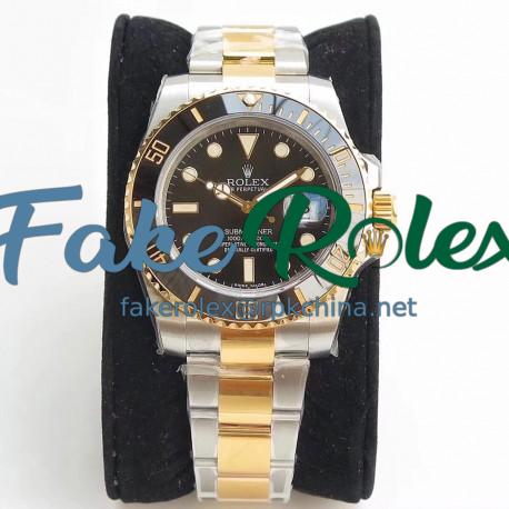 Replica Rolex Submariner Date 116613LN VR 18K Yellow Gold Wrapped & Stainless Steel Black Dial Swiss 2836-2