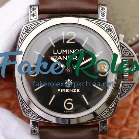 Replica Panerai Luminor Firenze 1950 3 Days PAM972 V9 Stainless Steel Black Dial Swiss P3000