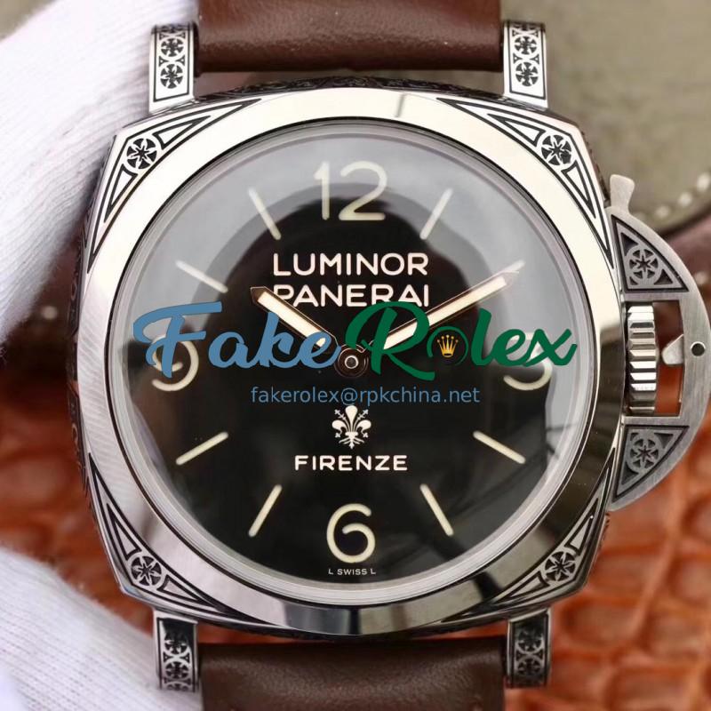 Replica Panerai Luminor Firenze 1950 3 Days PAM972 V9 Stainless Steel Black Dial Swiss P3000