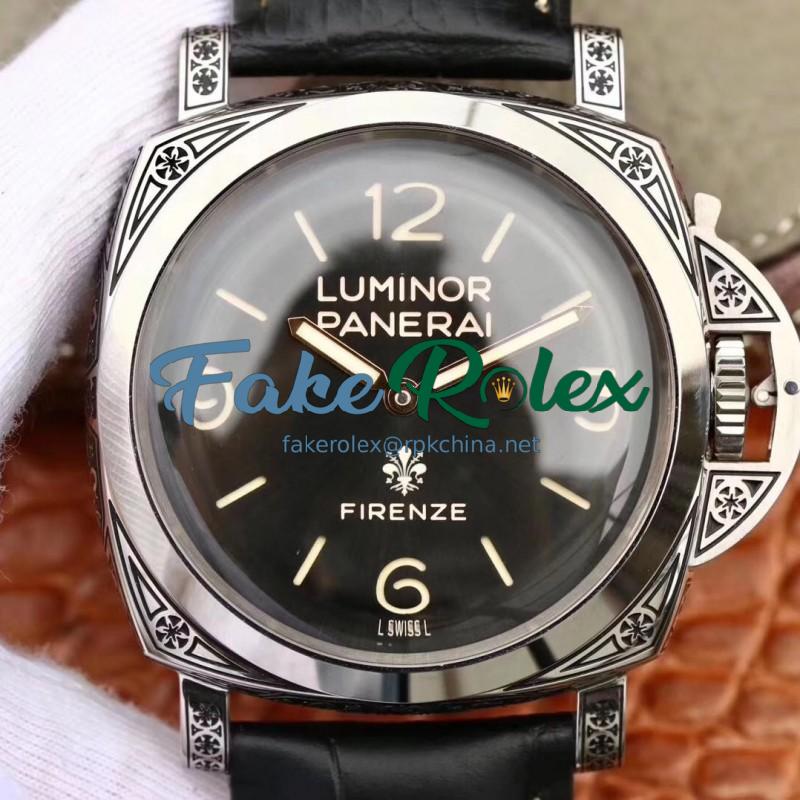 Replica Panerai Luminor Firenze 1950 3 Days PAM972 V9 Stainless Steel Black Dial Swiss P3000