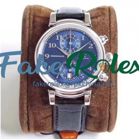 Replica IWC Da Vinci Chronograph Edition Sport For Good Fundation IW393402 ZF Stainless Steel Blue Dial Swiss 7750