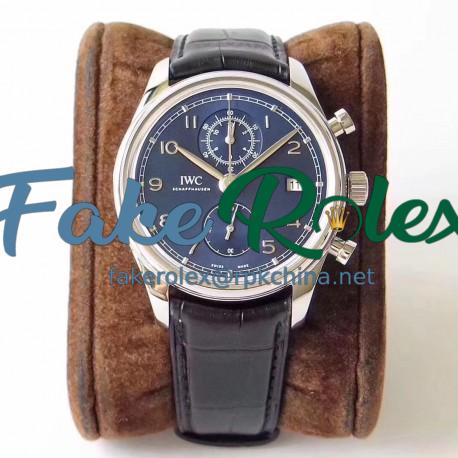 Replica IWC Portugieser Chronograph Classic IW390303 ZF Stainless Steel Blue Dial Swiss 7750