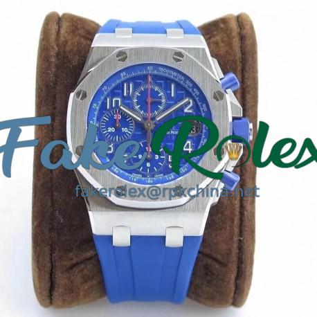 Replica Audemars Piguet Royal Oak Offshore Chronograph 2018 SIHH 26470 JF V2 Stainless Steel Blue Dial Swiss 3126