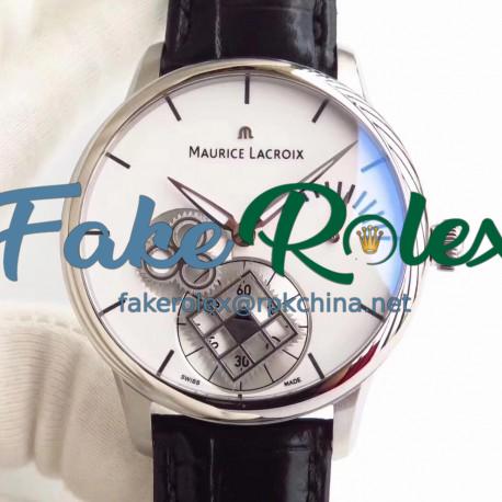 Replica Maurice Lacroix Roue Carree Seconde MP7158-SS001-901 AM Stainless Steel White Dial Swiss ML 156