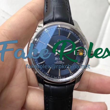 Replica Omega De Ville Hour Vision Co-Axial 41MM 431.33.41.21.03.001 VS Stainless Steel Blue Dial Swiss 8500