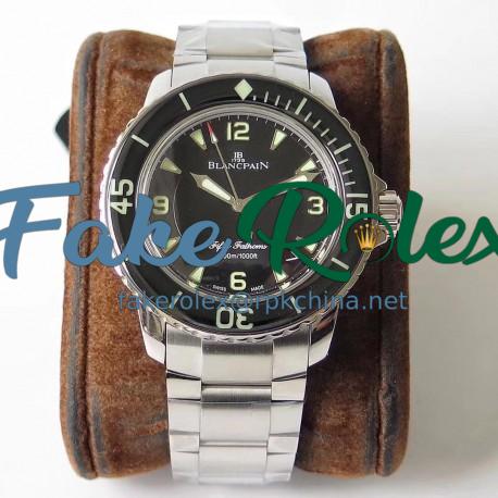 Replica Blancpain Fifty Fathoms 5015 1130 71 ZF Stainless Steel Black Dial Swiss 2836-2