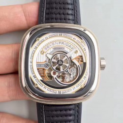 Replica SevenFriday S2/01 SV Stainless Steel White Dial Miyota 82S5