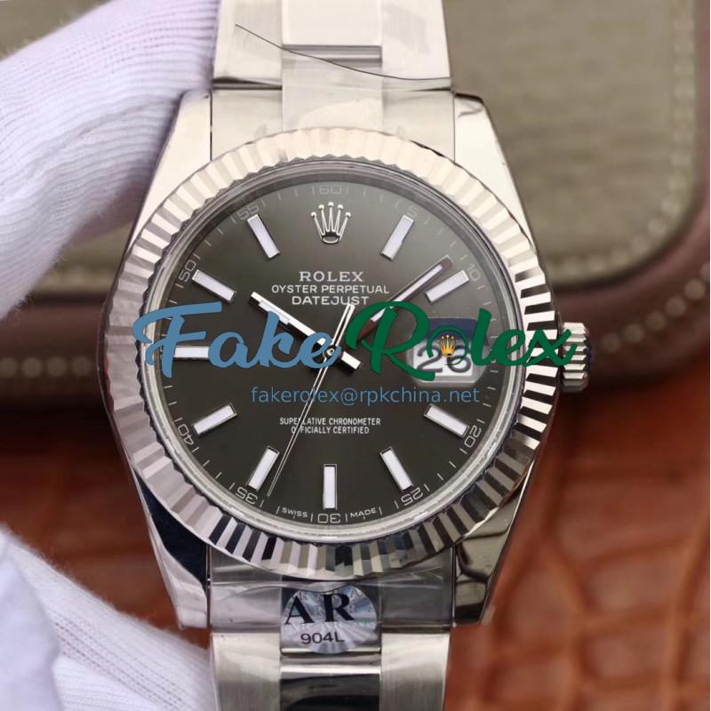 Replica Rolex Datejust II 41MM 126334 AR Stainless Steel 904L Anthracite Dial Swiss 2824-2