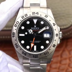 Replica Rolex Explorer II 216570 JF V3 Stainless Steel Black Dial Swiss 2836-2