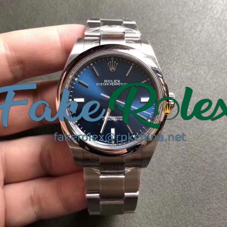 Replica Rolex Oyster Perpetual 39 114300 GM Stainless Steel 904L Blue Dial Swiss 3132