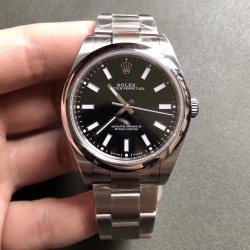 Replica Rolex Oyster Perpetual 39 114300 GM Stainless Steel 904L Black Dial Swiss 3132