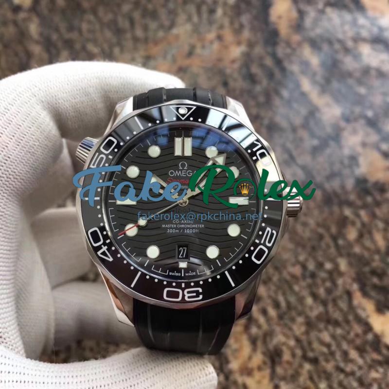 Replica Omega Seamaster Diver 300M 210.32.42.20.01.001 VS V2 Stainless Steel Black Dial Swiss 8800