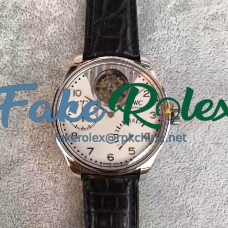 Replica IWC Portuguese Tourbillon Mystery IW504204 TF Stainless Steel White Dial Swiss 50900