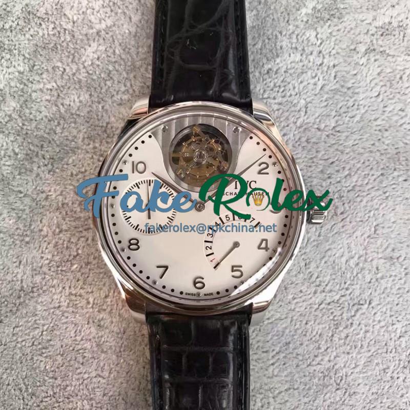 Replica IWC Portuguese Tourbillon Mystery IW504204 TF Stainless Steel White Dial Swiss 50900