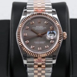 Replica Rolex Datejust 36MM 116231 GM Stainless Steel 904L & Rose Gold Anthracite Dial Swiss 2824-2