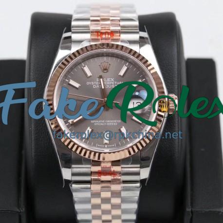 Replica Rolex Datejust 36MM 116231 GM Stainless Steel 904L & Rose Gold Anthracite Dial Swiss 2824-2