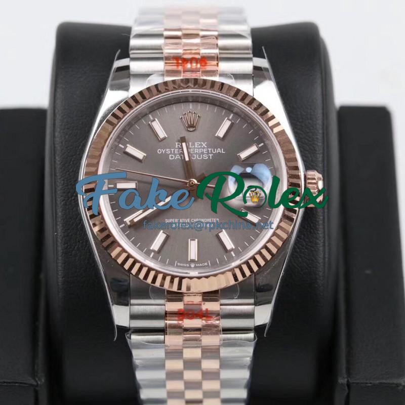 Replica Rolex Datejust 36MM 116231 GM Stainless Steel 904L & Rose Gold Anthracite Dial Swiss 2824-2