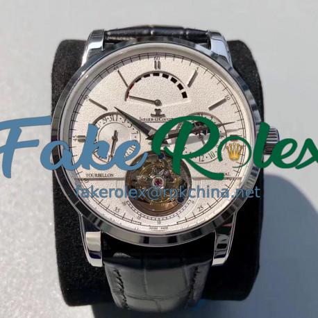 Replica Jaeger-LeCoultre Master Grande Tradition Tourbillon Noob Stainless Steel White Dial Swiss Tourbillon