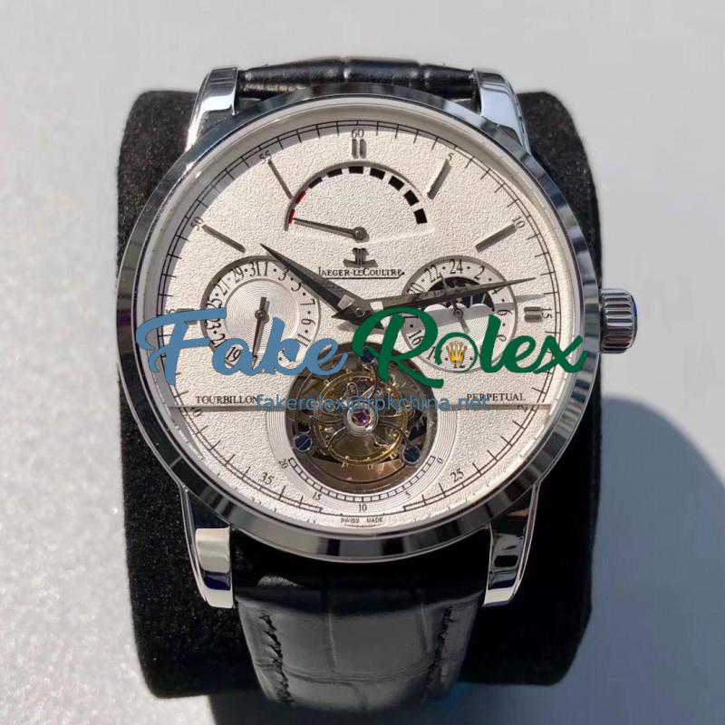 Replica Jaeger-LeCoultre Master Grande Tradition Tourbillon Noob Stainless Steel White Dial Swiss Tourbillon