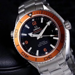 Replica Omega Seamaster Planet Ocean 600M 45.5MM 232.30.46.21.01.002 VS Stainless Steel Black Dial Swiss 8500