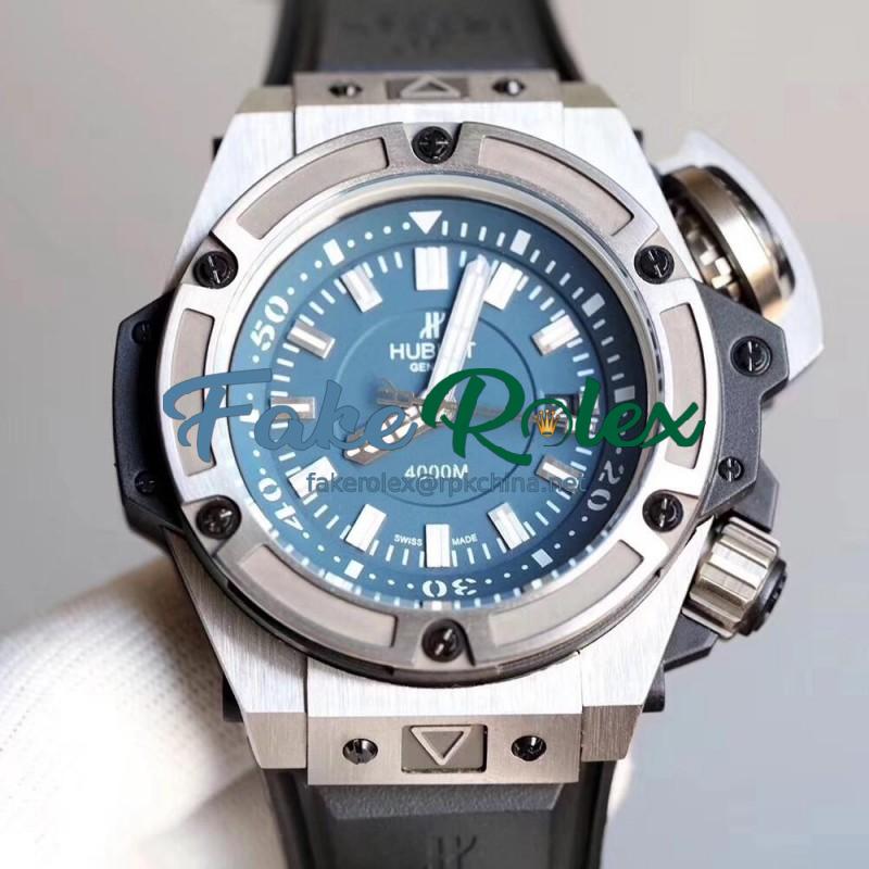 Replica Hublot Big Bang King Power Musee Oceanographique Monaco 731.NX.1190.RX SF Titanium Green Dial Swiss HUB1401