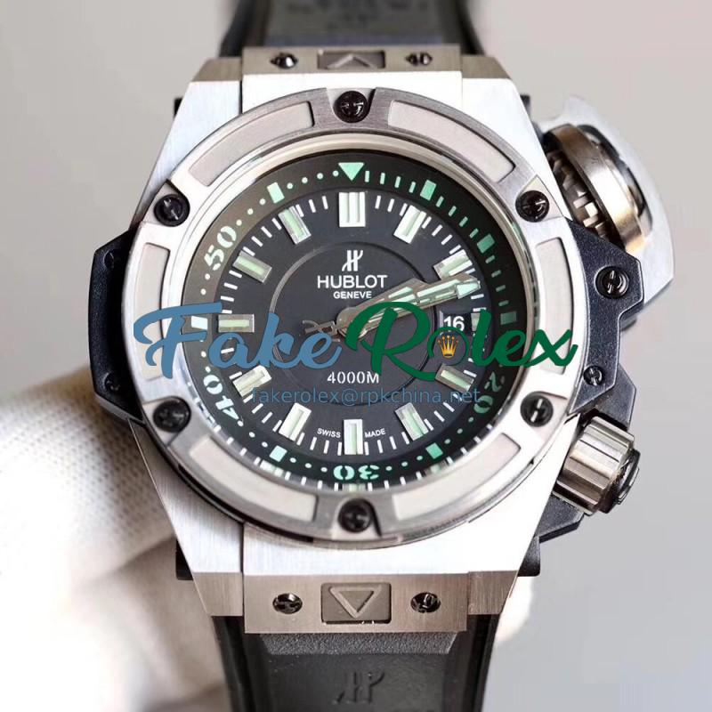 Replica Hublot Big Bang King Power Musee Oceanographique Monaco 731.NX.1190.RX SF Titanium Black Dial Swiss HUB1401