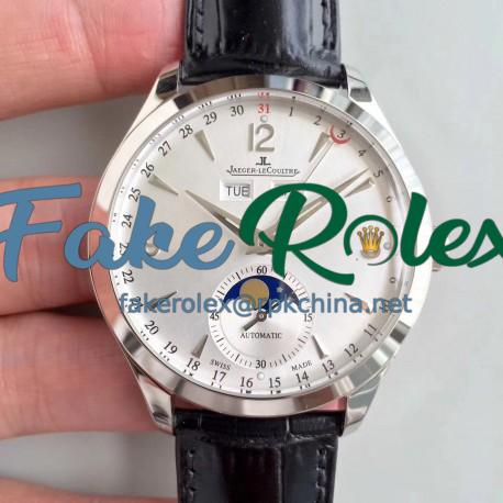 Replica Jaeger-LeCoultre Master Calendar 1558420 KM Stainless Steel Silver Dial Swiss Caliber 866/1