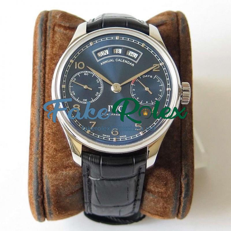 Replica IWC Portugieser Annual Calendar IW503502 ZF Stainless Steel Blue Dial Swiss 52850