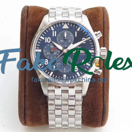 Replica IWC Pilot Chronograph Edition Le Petit Prince IW377717 ZF Stainless Steel Blue Dial Swiss 7750