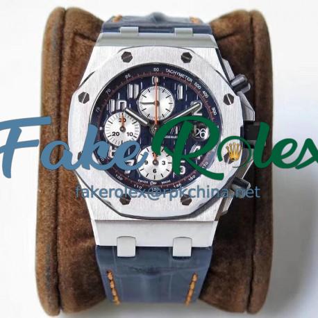 Replica Audemars Piguet Royal Oak Offshore Navy 26470ST.OO.A027CA.01 JF V2 Stainless Steel Blue Dial Swiss 3126