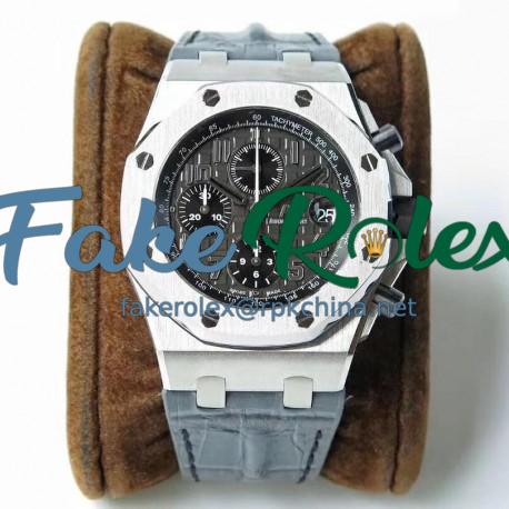 Replica Audemars Piguet Royal Oak Offshore Chronograph 26470ST.OO.A104CR.01 JF V2 Stainless Steel Black Dial Swiss 3126