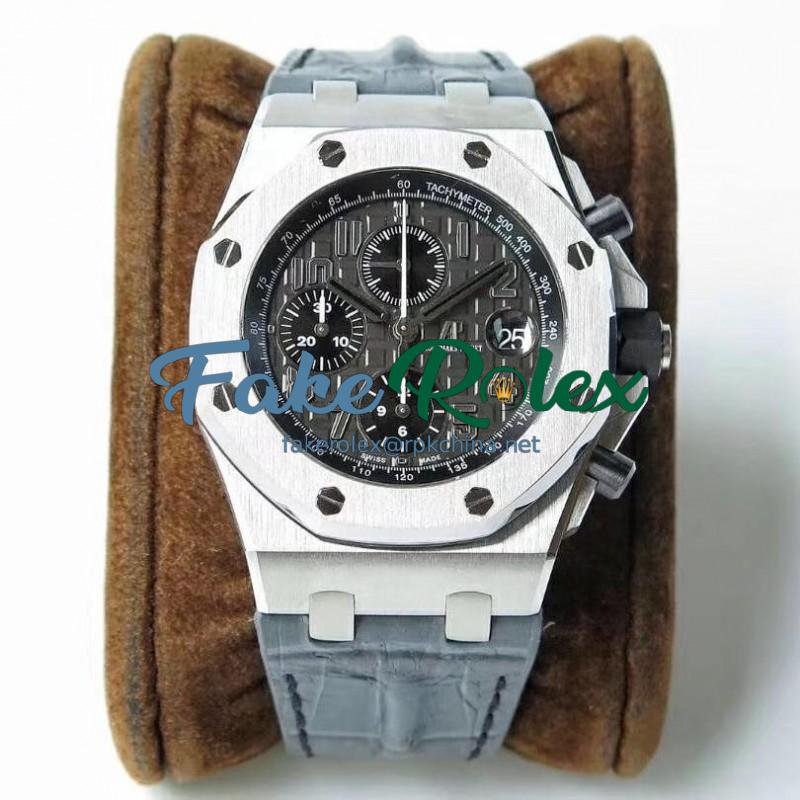 Replica Audemars Piguet Royal Oak Offshore Chronograph 26470ST.OO.A104CR.01 JF V2 Stainless Steel Black Dial Swiss 3126