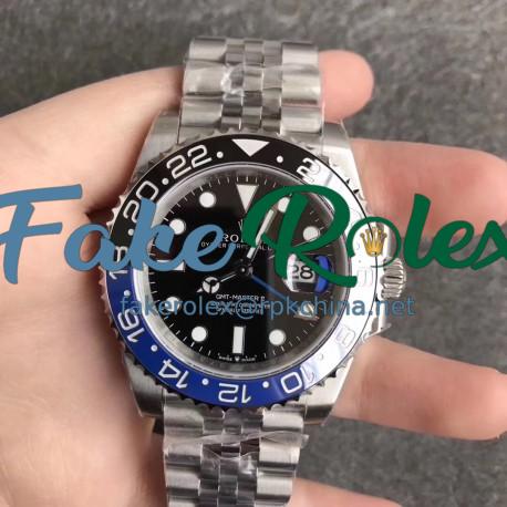 Replica Rolex GMT-Master II 116710BLNR EW Stainless Steel Black Dial Swiss 2836-2