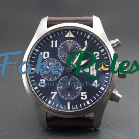 Replica IWC Pilot IW377706 Le Petit Prince Stainless Steel Blu Dial Swiss 7750