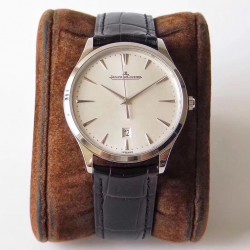 Replica Jaeger-LeCoultre Master Ultra Thin Date 1288420 ZF Stainless Steel Silver Dial Swiss JLC 899/1