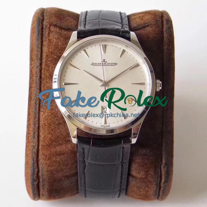 Replica Jaeger-LeCoultre Master Ultra Thin Date 1288420 ZF Stainless Steel Silver Dial Swiss JLC 899/1