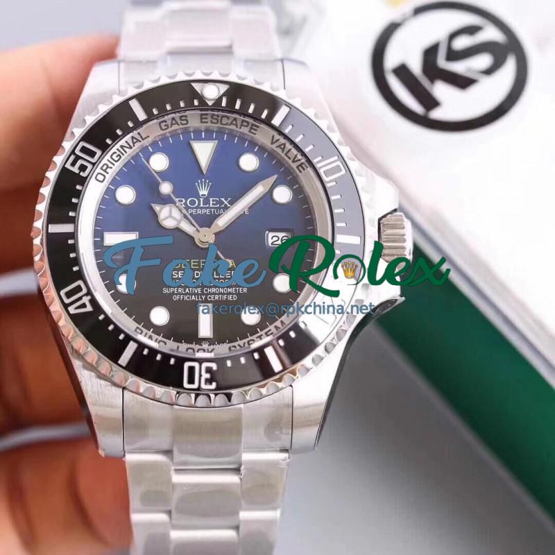 Replica Rolex DEEPSEA 126660 KS Stainless Steel D-Blue Dial Swiss 3135