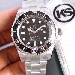 Replica Rolex DEEPSEA 126600 KS Stainless Steel Black Dial Swiss 3135