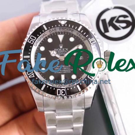 Replica Rolex DEEPSEA 126600 KS Stainless Steel Black Dial Swiss 3135