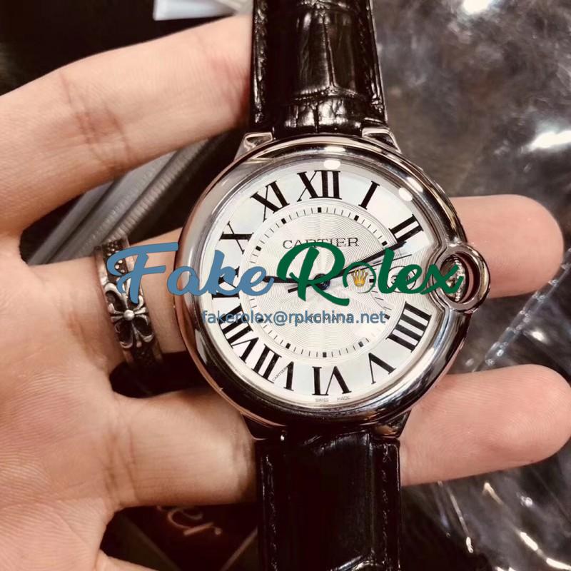 Replica Ballon Bleu De Cartier 42MM W69016Z4 V6 Stainless Steel Silver Dial Seiko NH05A