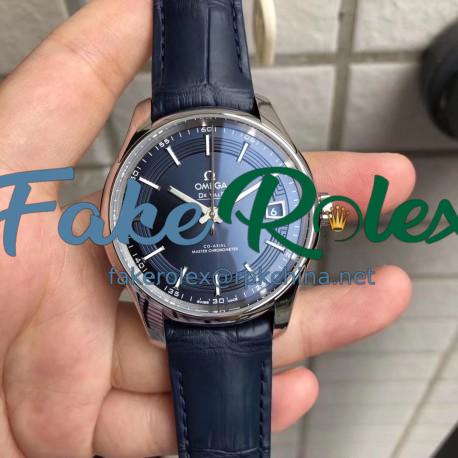 Replica Omega De Ville Hour Vision Co-Axial 41MM 431.33.41.21.03.001 VS Stainless Steel Blue Dial Swiss 8900