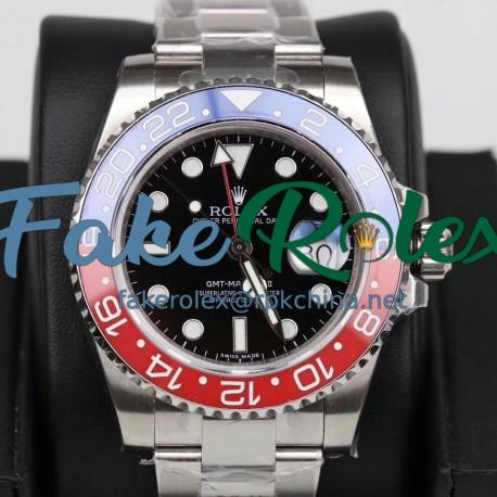 Replica Rolex GMT-Master II 116719BLRO GM Stainless Steel 904L Black Dial Swiss 2836-2