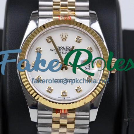 Replica Rolex Datejust 36MM 116233 GM Stainless Steel 904L & Yellow Gold White Dial Swiss 2824-2