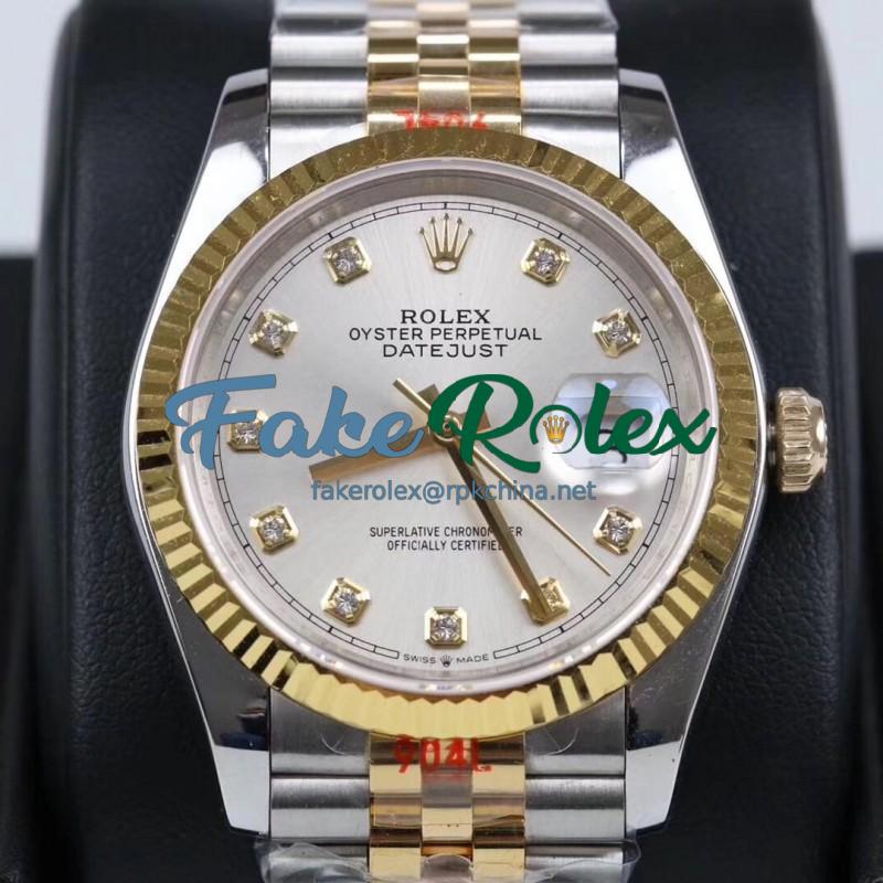 Replica Rolex Datejust 36MM 116233 GM Stainless Steel 904L & Yellow Gold Silver Dial Swiss 2824-2