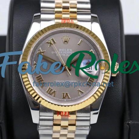 Replica Rolex Datejust 36MM 116233 GM Stainless Steel 904L & Yellow Gold Anthracite Dial Swiss 2824-2